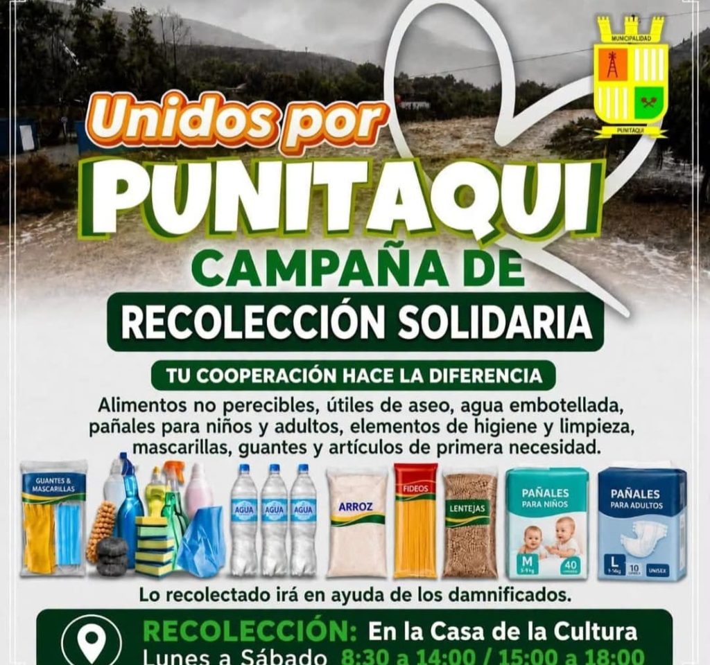 Campaña Unidos por Punitaqui, recolección solidaria